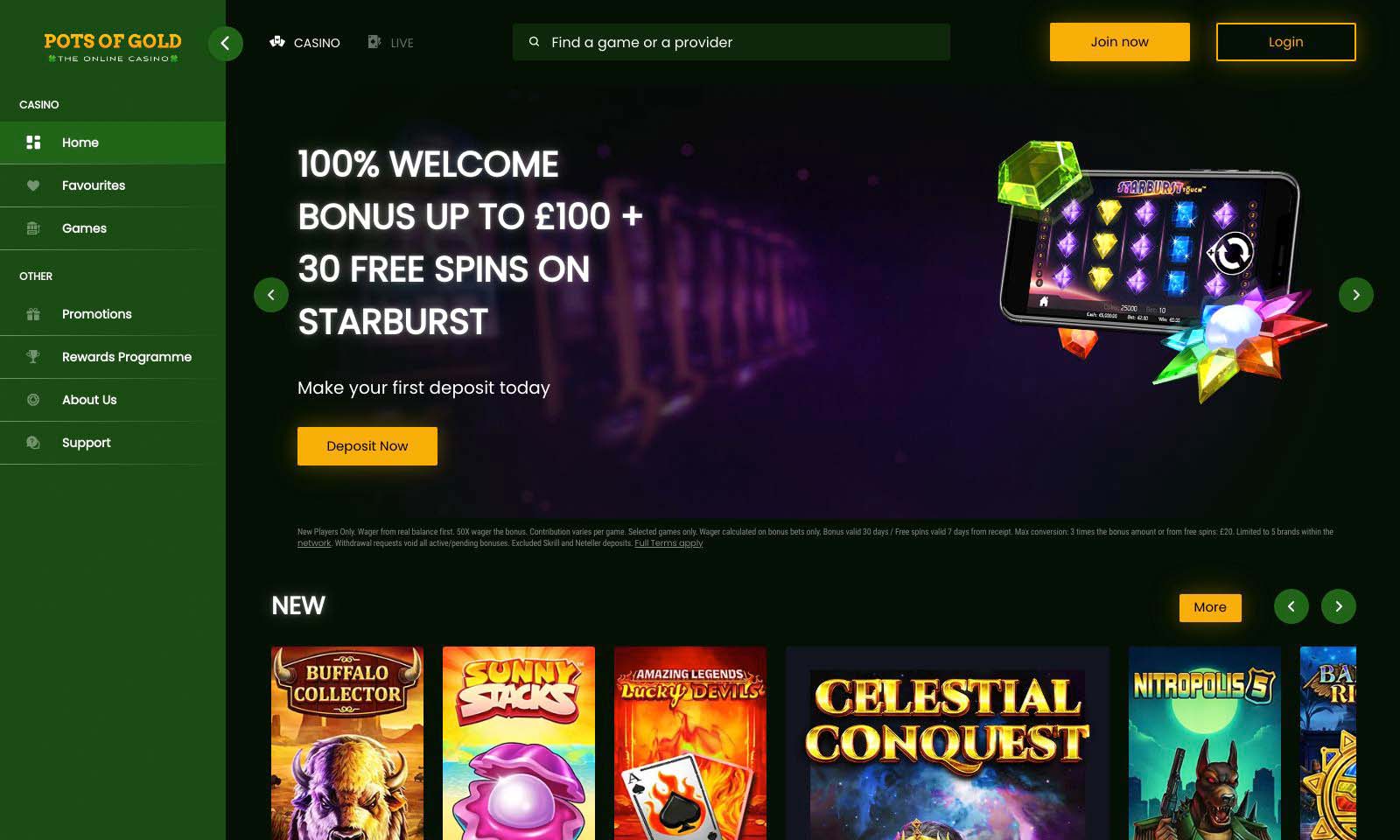 Homepage screenshot taken on 26 July 2024