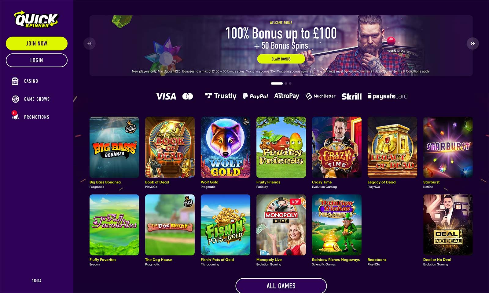 Homepage screenshot taken on 05 August 2024