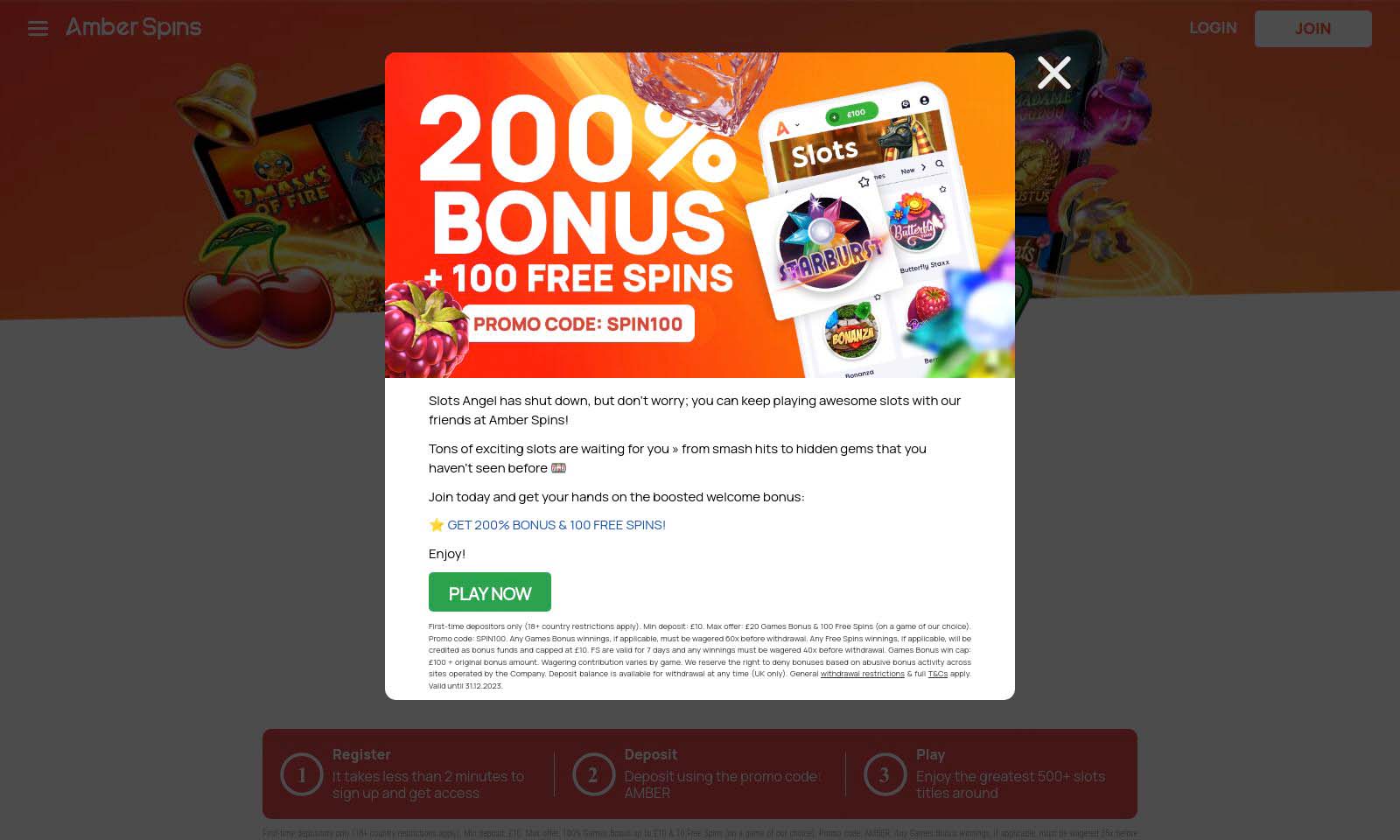 Homepage screenshot taken on 25 July 2024