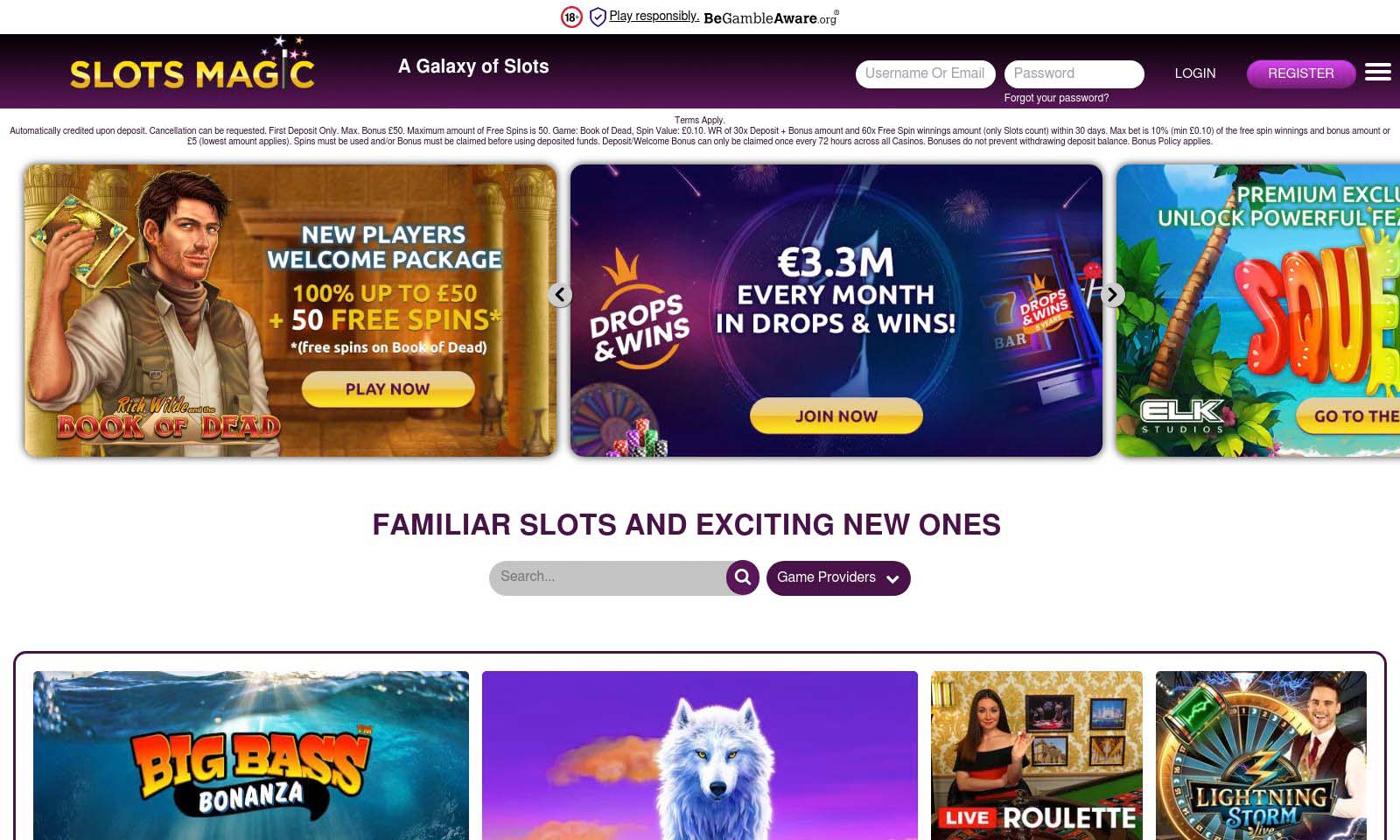 Homepage screenshot taken on 26 July 2024