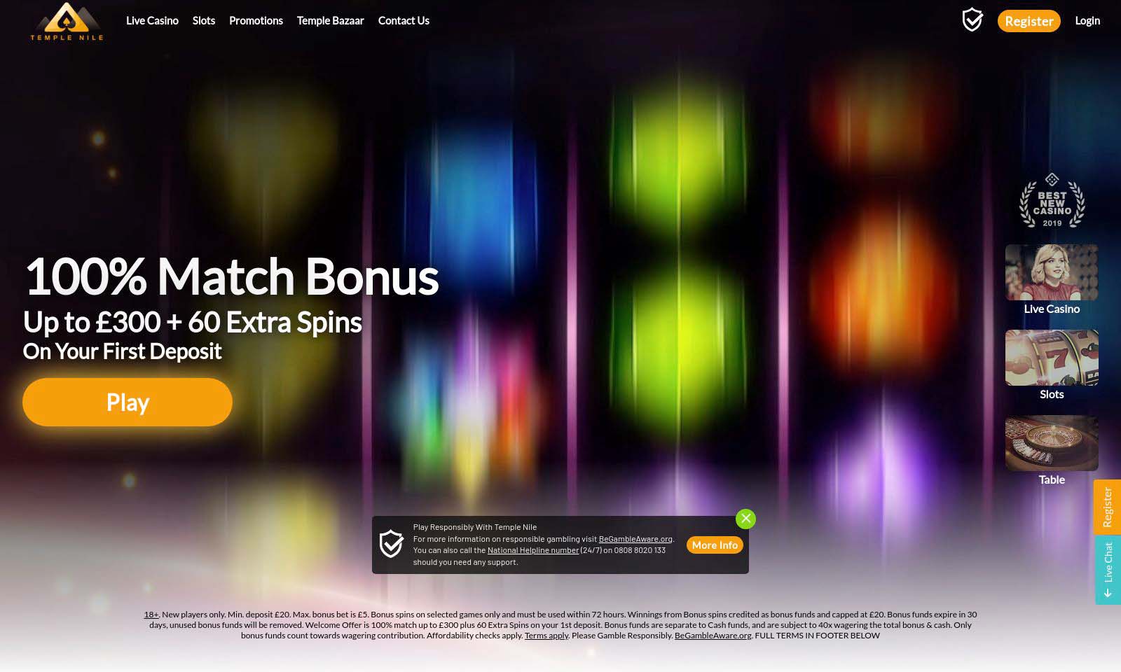 Homepage screenshot taken on 26 July 2024